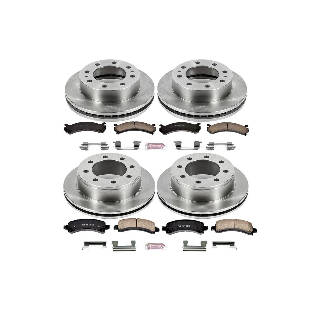 PowerStop KOE2074 - OE Stock Replacement Brake Pad and Rotor Kit