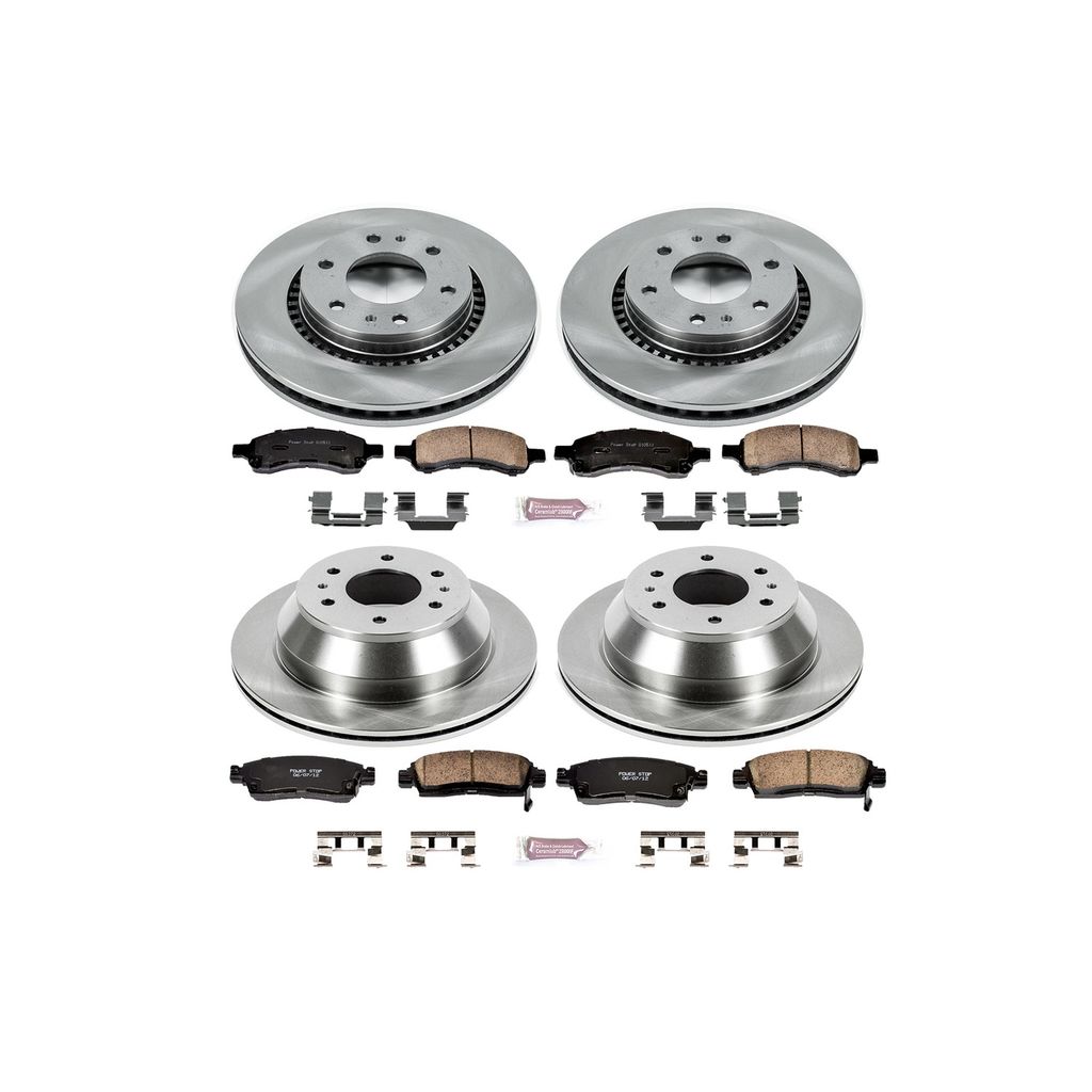 PowerStop KOE2085 - OE Stock Replacement Brake Pad and Rotor Kit