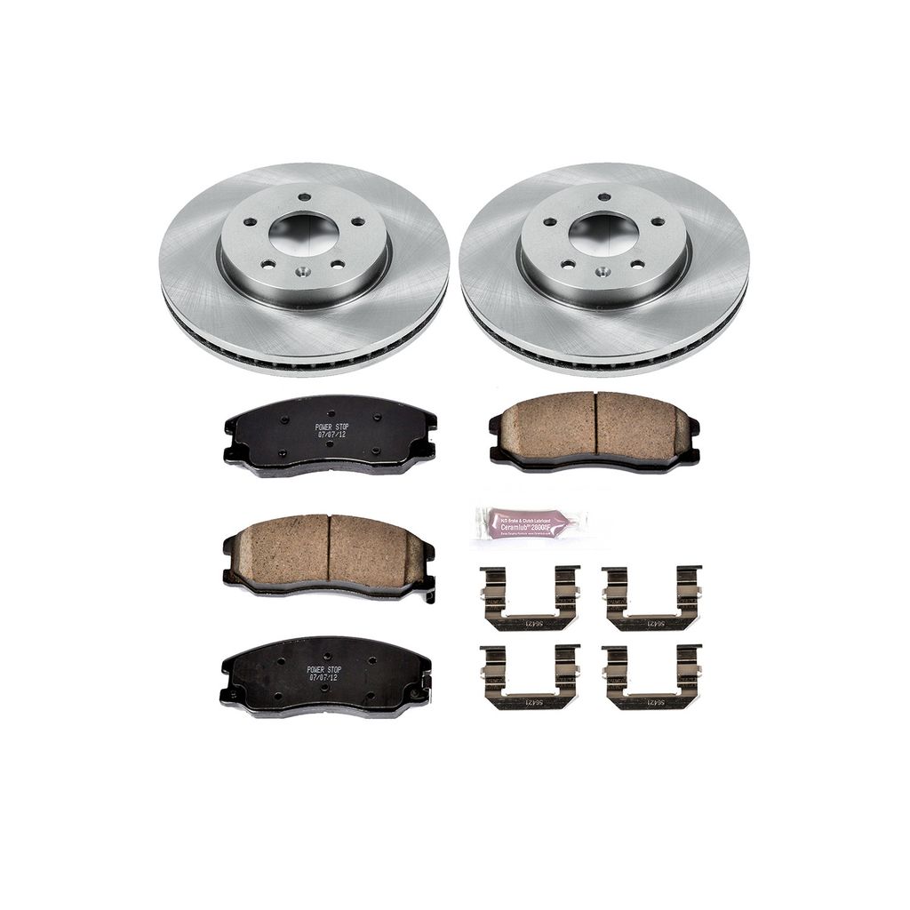 OE Stock Replacement Brake Pad and Rotor Kit
