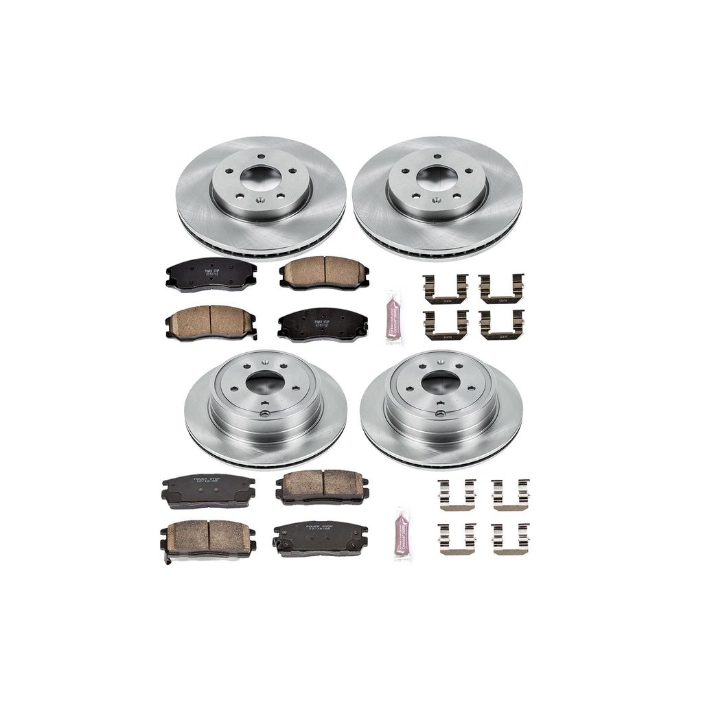 PowerStop KOE2091 - OE Stock Replacement Brake Pad and Rotor Kit