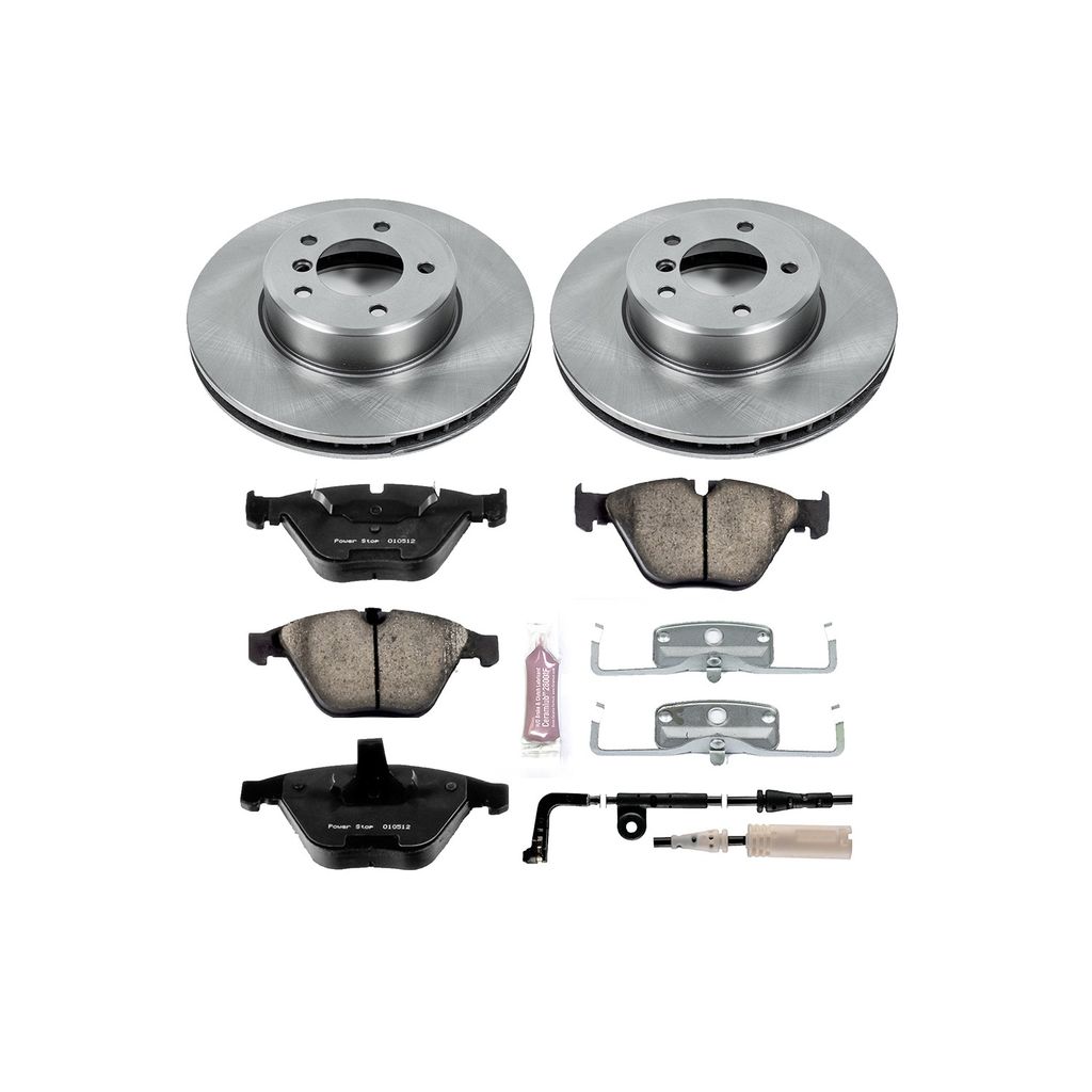 PowerStop KOE2110 - OE Stock Replacement Brake Pad and Rotor Kit