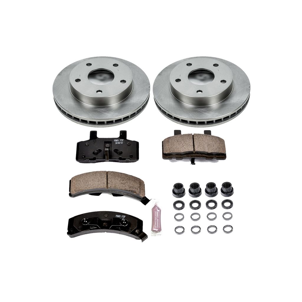 PowerStop KOE2126 - OE Stock Replacement Brake Pad and Rotor Kit