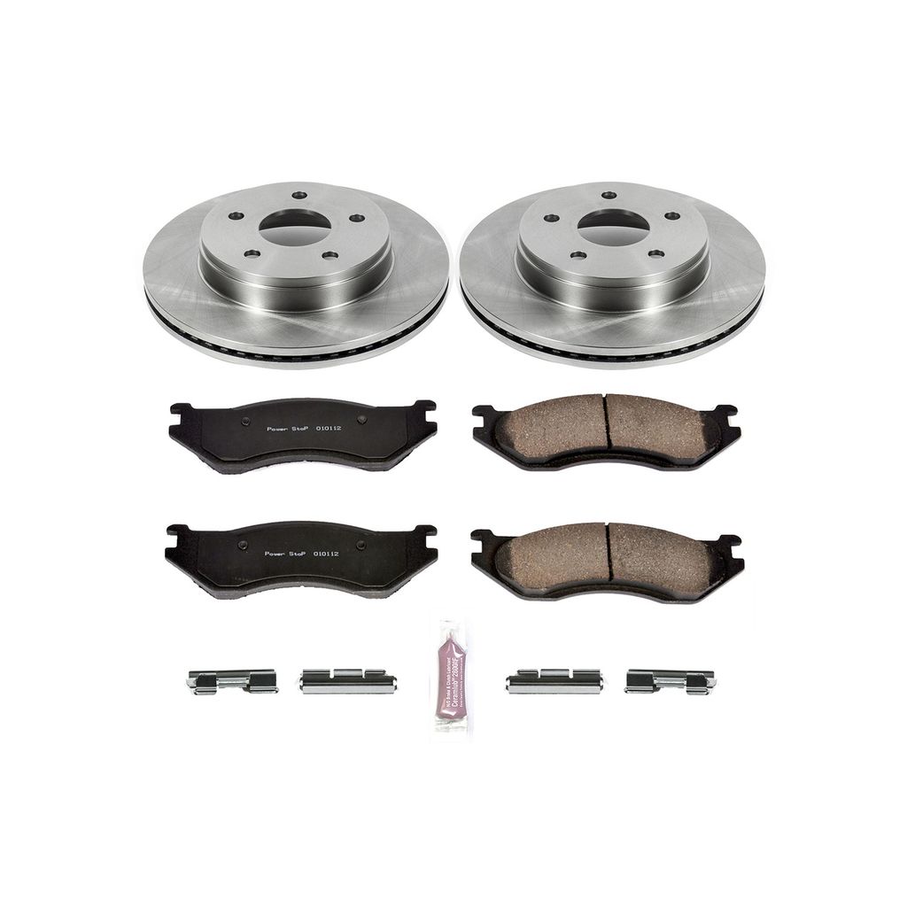 PowerStop KOE2167 - OE Stock Replacement Brake Pad and Rotor Kit