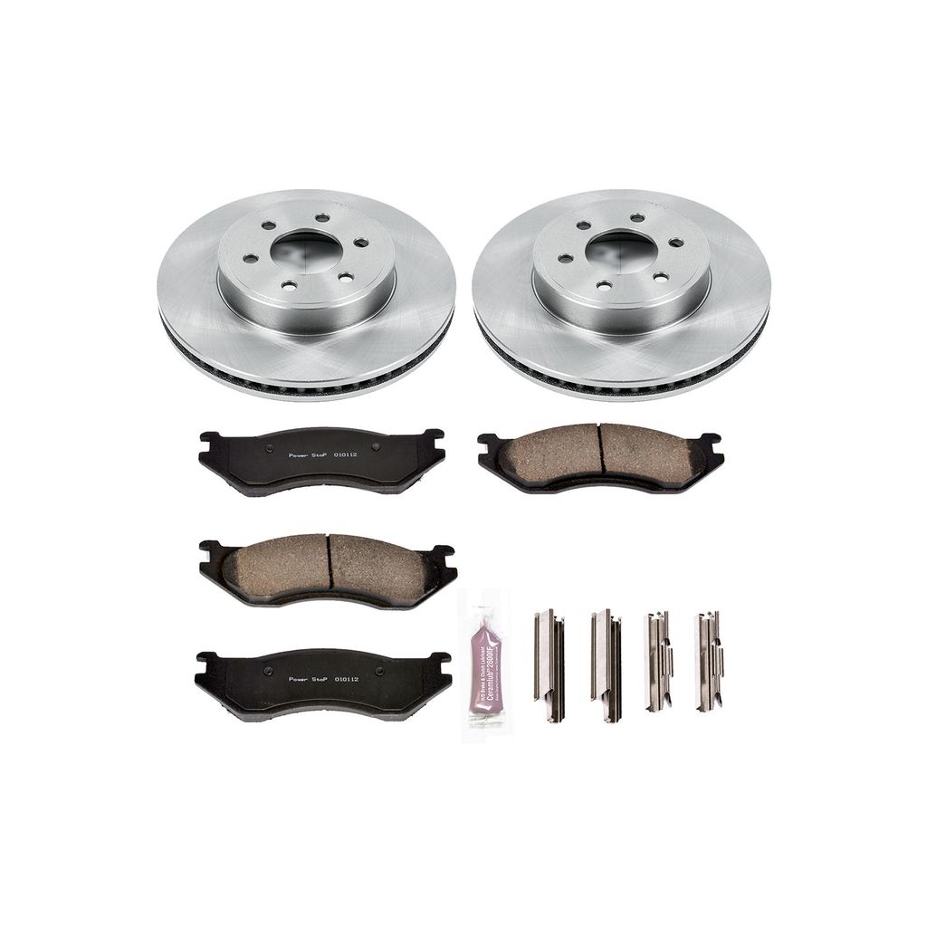 PowerStop KOE2178 - OE Stock Replacement Brake Pad and Rotor Kit