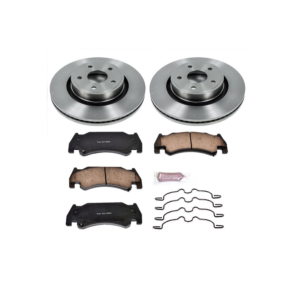 PowerStop KOE2194 - OE Stock Replacement Brake Pad and Rotor Kit