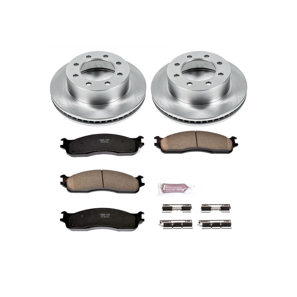 PowerStop KOE2203 - OE Stock Replacement Brake Pad and Rotor Kit