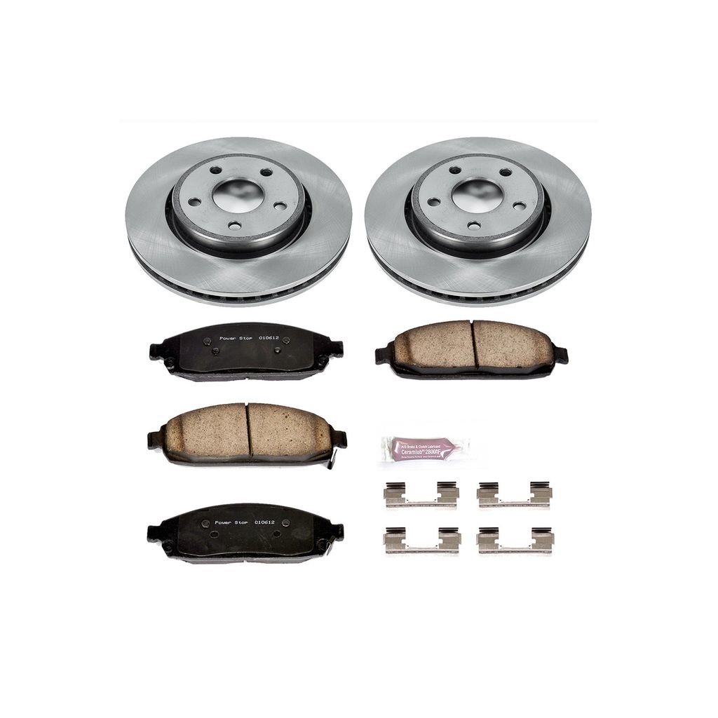 OE Stock Replacement Brake Pad and Rotor Kit