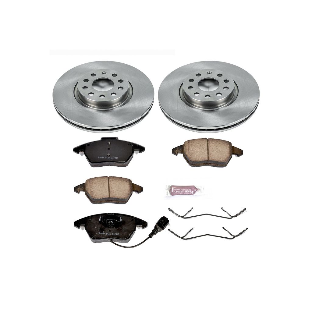 PowerStop KOE2259 - OE Stock Replacement Brake Pad and Rotor Kit