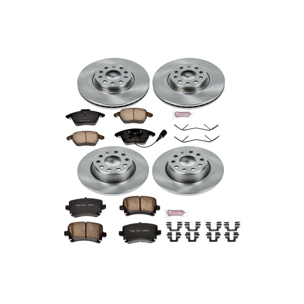 PowerStop KOE2260 - OE Stock Replacement Brake Pad and Rotor Kit