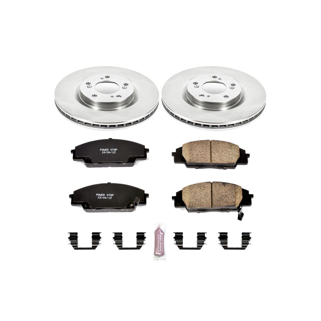PowerStop KOE2276 - OE Stock Replacement Brake Pad and Rotor Kit