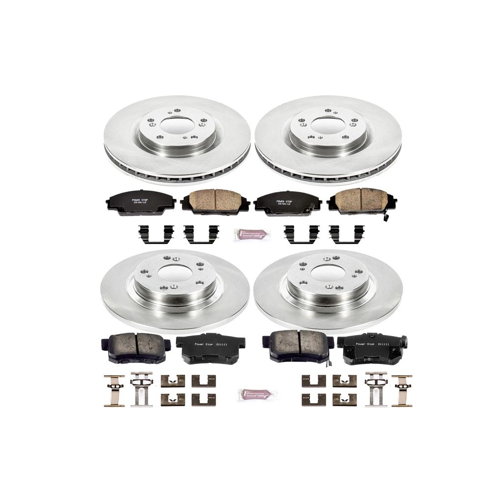 PowerStop KOE2277 - OE Stock Replacement Brake Pad and Rotor Kit