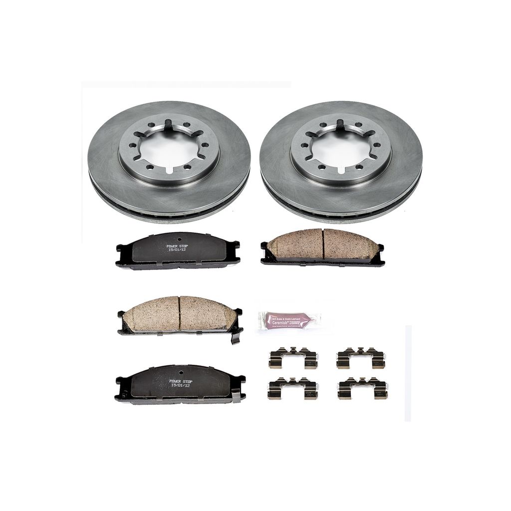 PowerStop KOE2278 - OE Stock Replacement Brake Pad and Rotor Kit