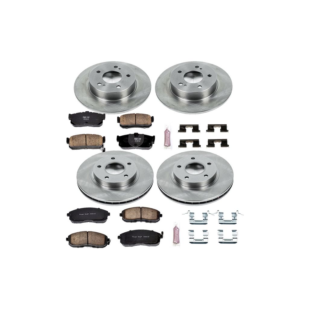 PowerStop KOE2281 - OE Stock Replacement Brake Pad and Rotor Kit