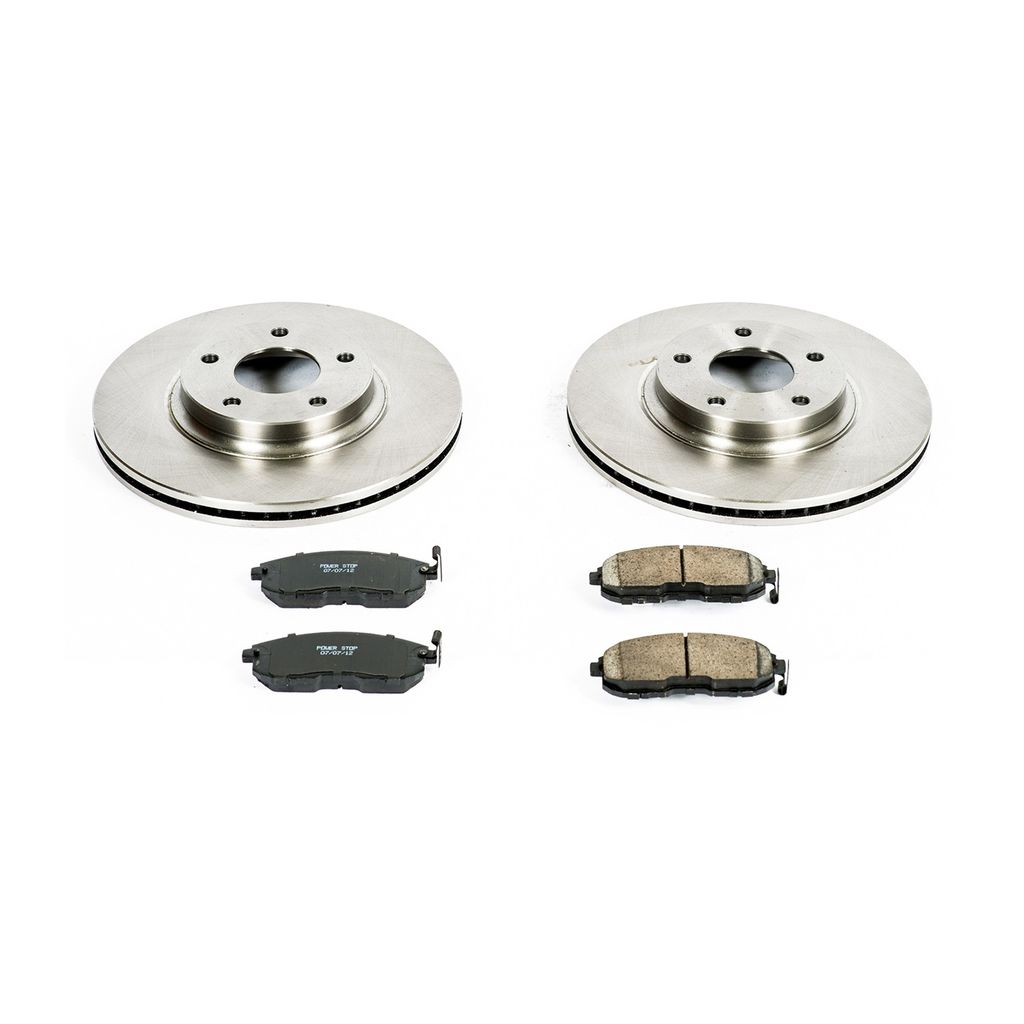 PowerStop KOE2282 - OE Stock Replacement Brake Pad and Rotor Kit