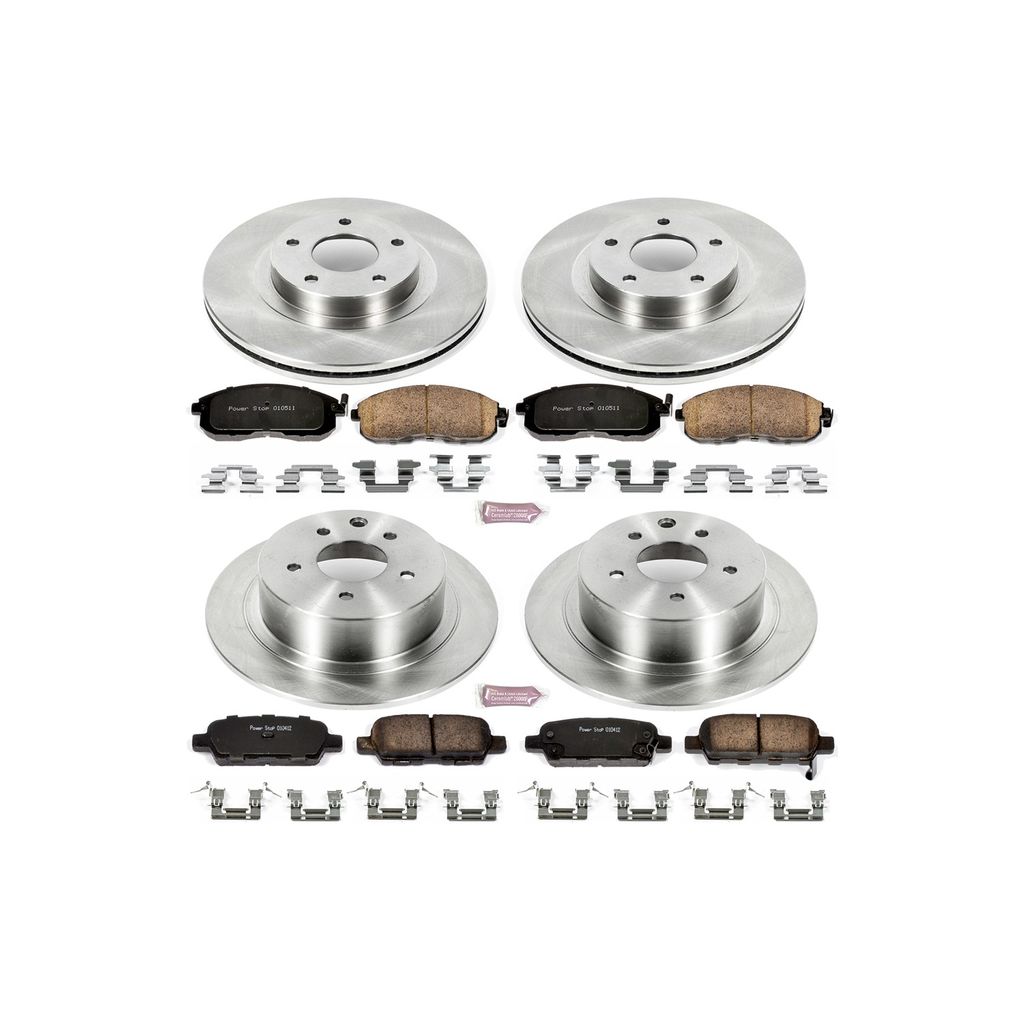 PowerStop KOE2283 - OE Stock Replacement Brake Pad and Rotor Kit