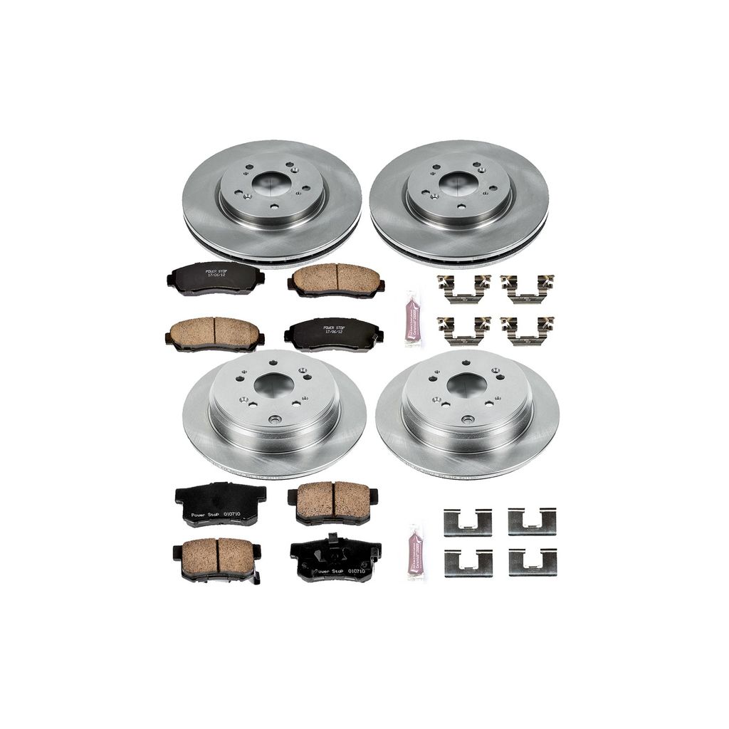 PowerStop KOE229 - OE Stock Replacement Brake Pad and Rotor Kit