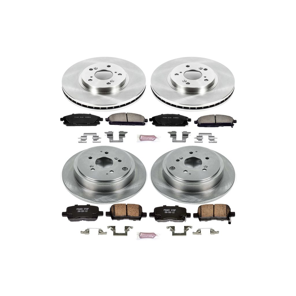 PowerStop KOE2291 - OE Stock Replacement Brake Pad and Rotor Kit