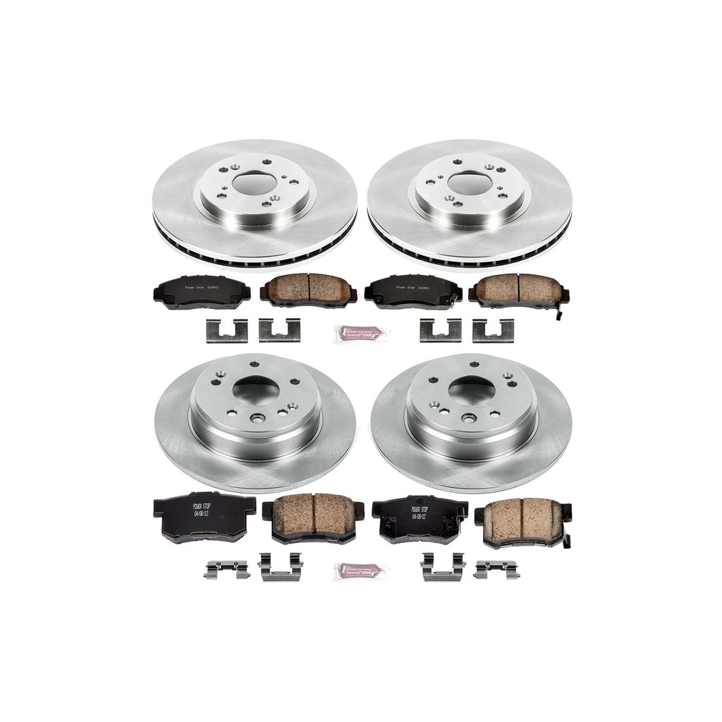 PowerStop KOE2295 - OE Stock Replacement Brake Pad and Rotor Kit