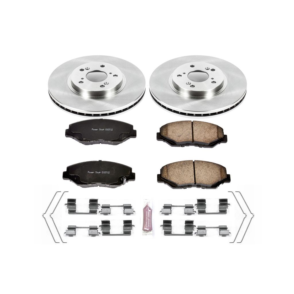 PowerStop KOE2302 - OE Stock Replacement Brake Pad and Rotor Kit