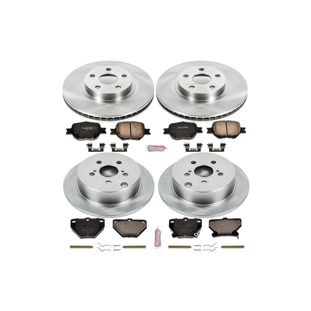 PowerStop KOE2314 - OE Stock Replacement Brake Pad and Rotor Kit