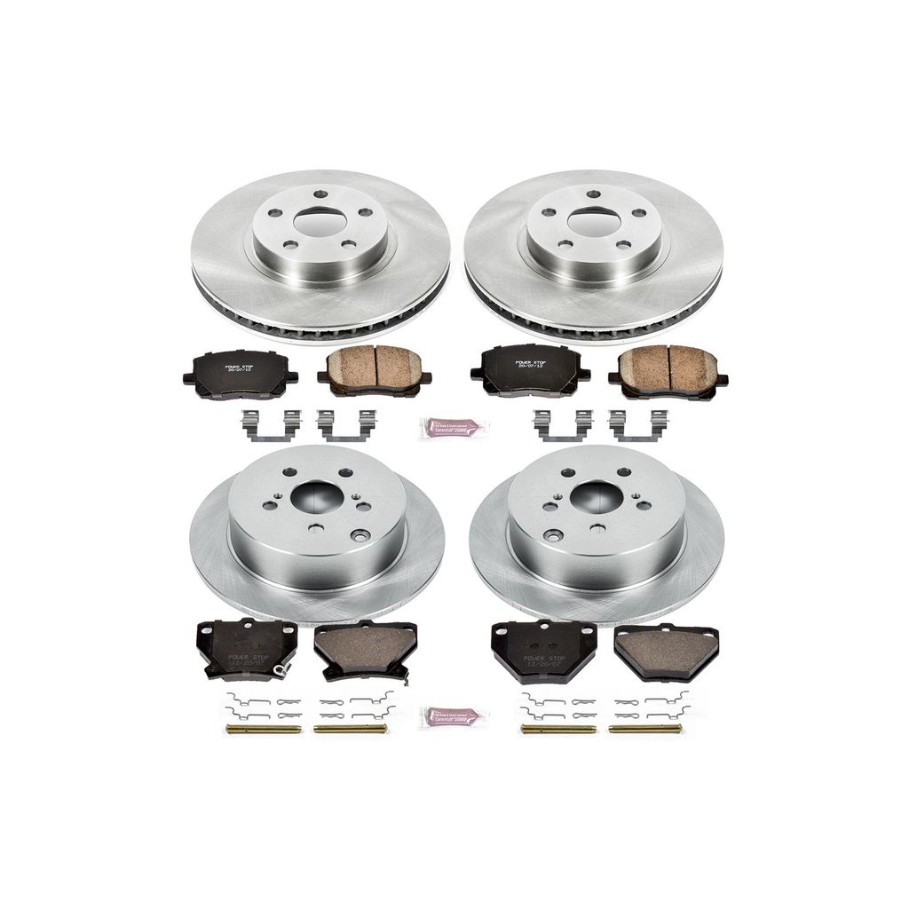 PowerStop KOE2317 - OE Stock Replacement Brake Pad and Rotor Kit
