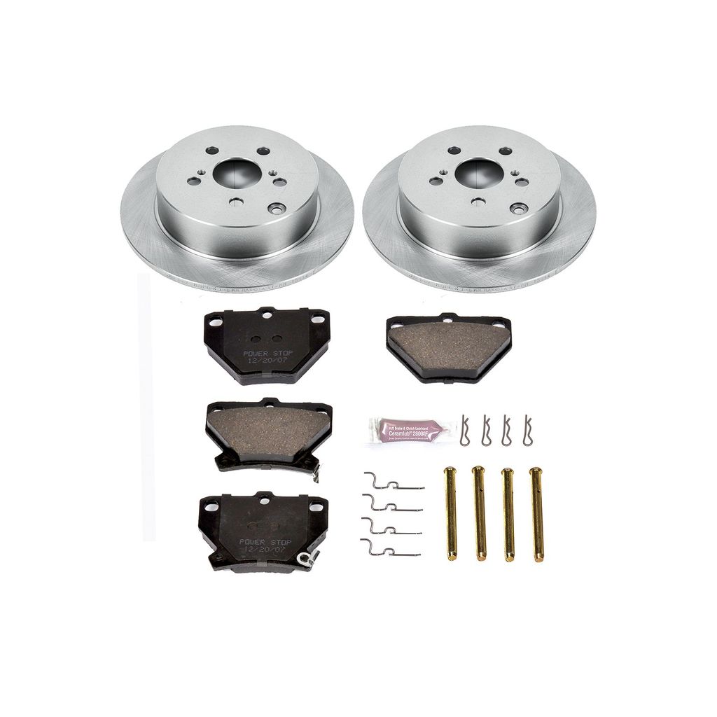 PowerStop KOE2318 - OE Stock Replacement Brake Pad and Rotor Kit