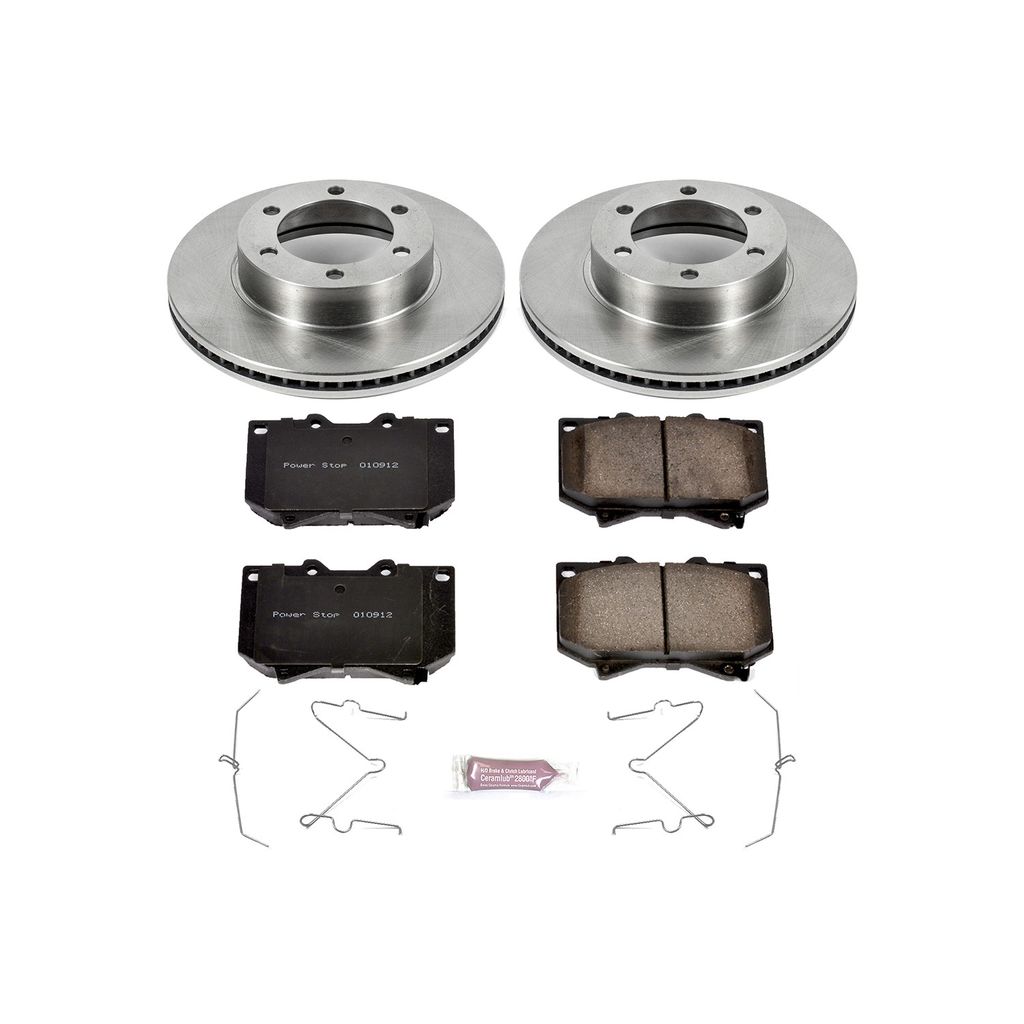 PowerStop KOE2323 - OE Stock Replacement Brake Pad and Rotor Kit
