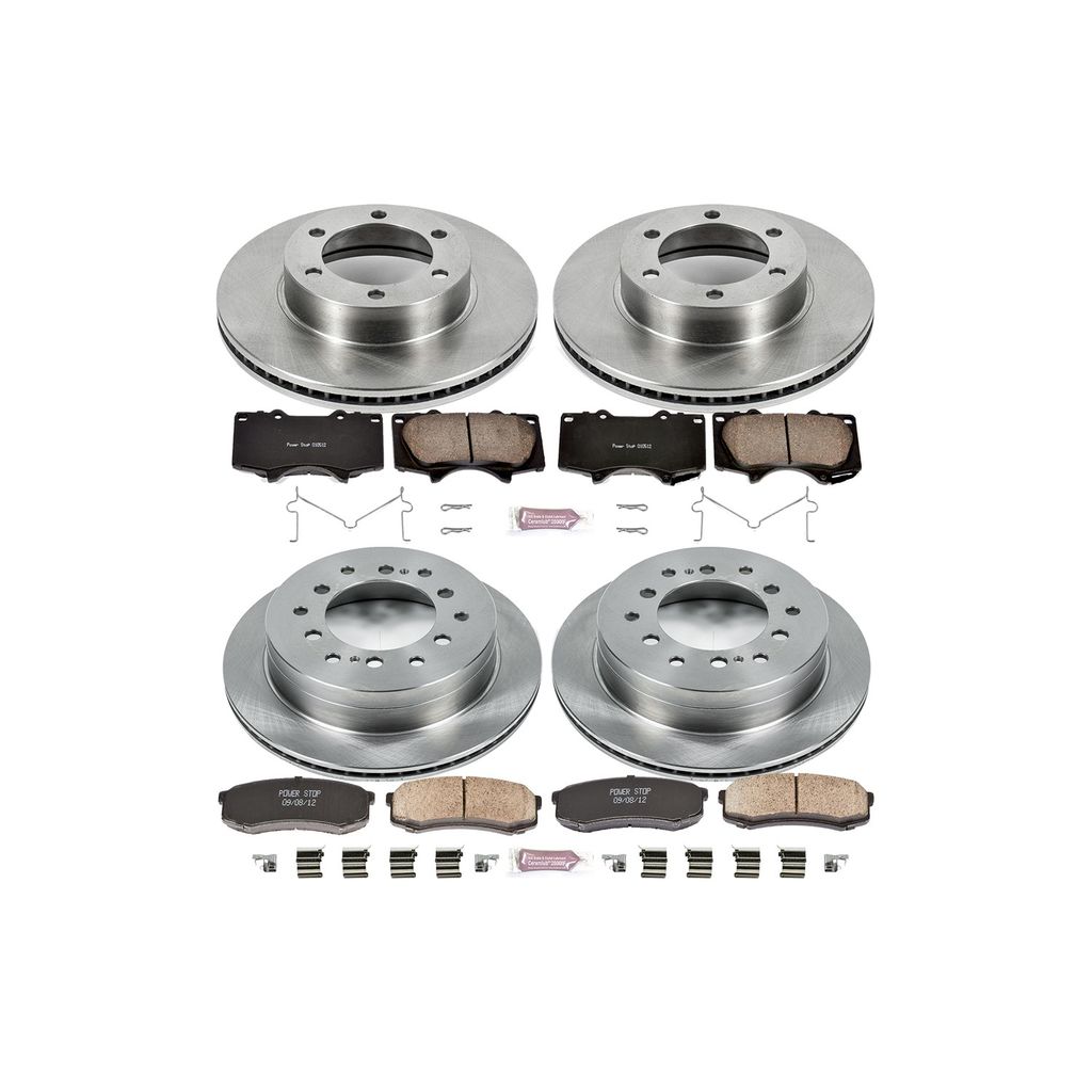 PowerStop KOE2325 - OE Stock Replacement Brake Pad and Rotor Kit