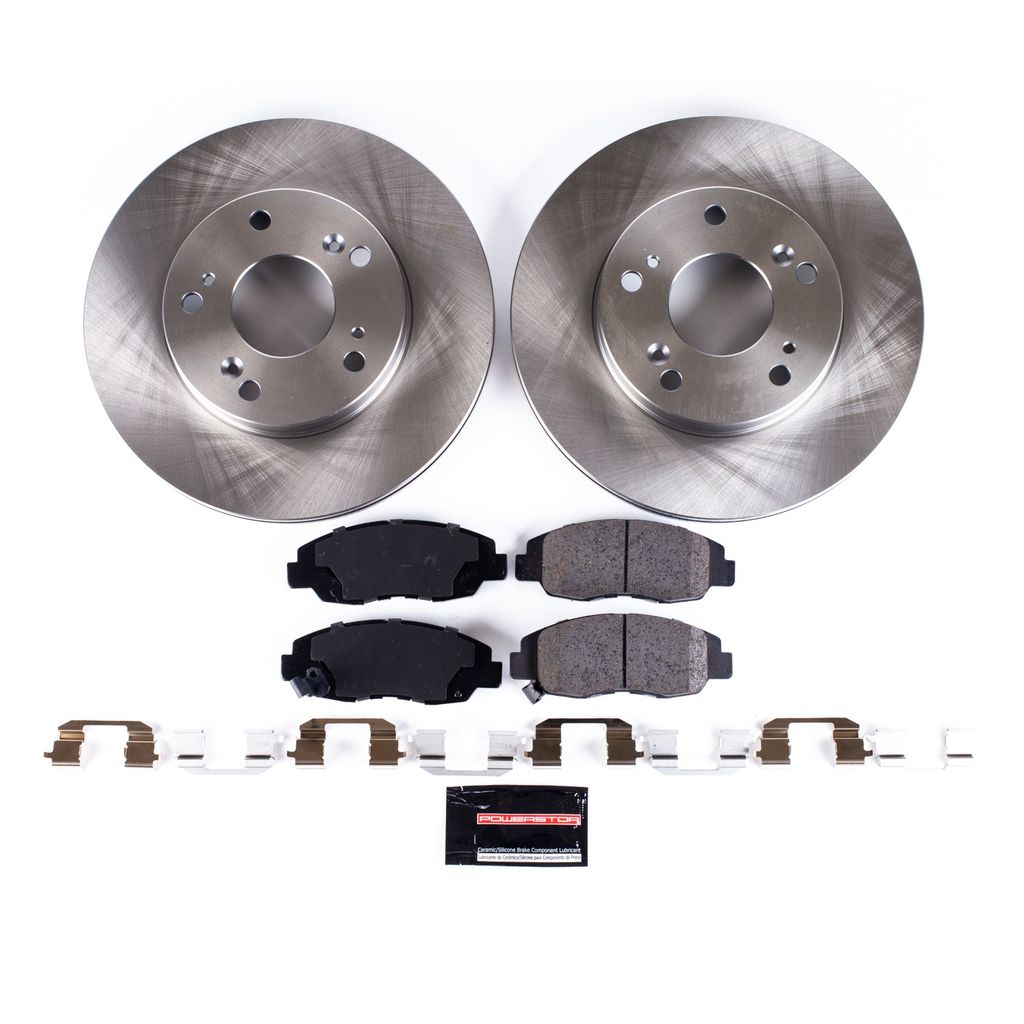 PowerStop KOE2384 - OE Stock Replacement Brake Pad and Rotor Kit