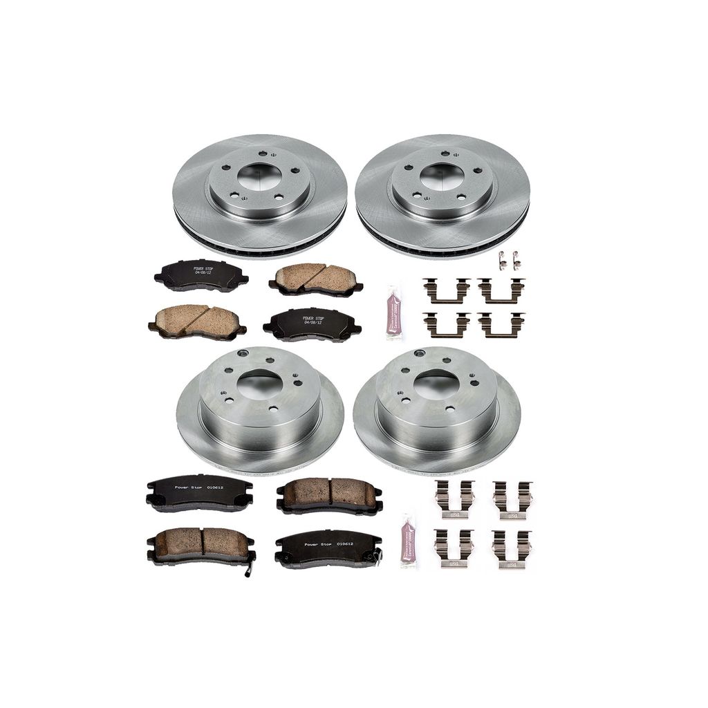 PowerStop KOE2395 - OE Stock Replacement Brake Pad and Rotor Kit