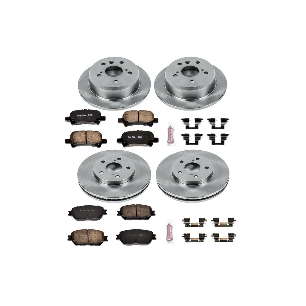 PowerStop KOE2415 - OE Stock Replacement Brake Pad and Rotor Kit