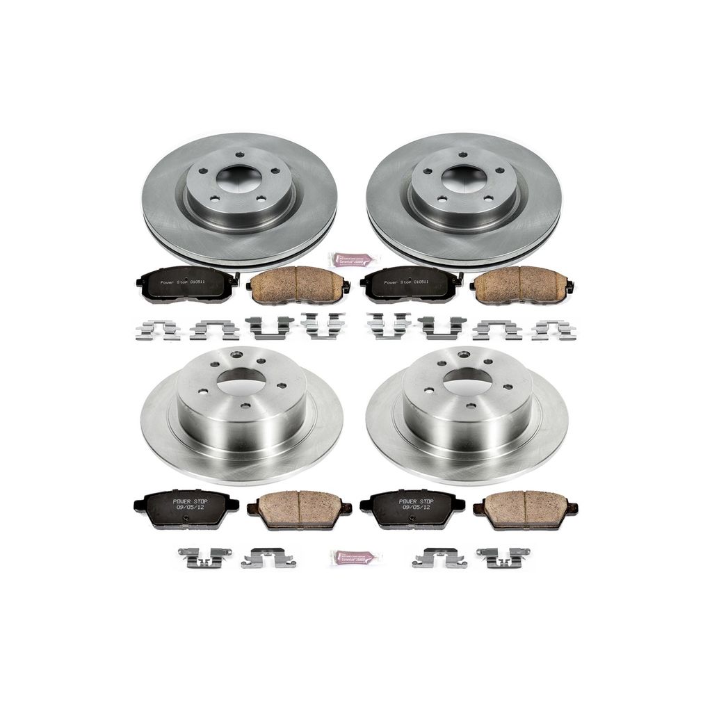 PowerStop KOE242 - OE Stock Replacement Brake Pad and Rotor Kit