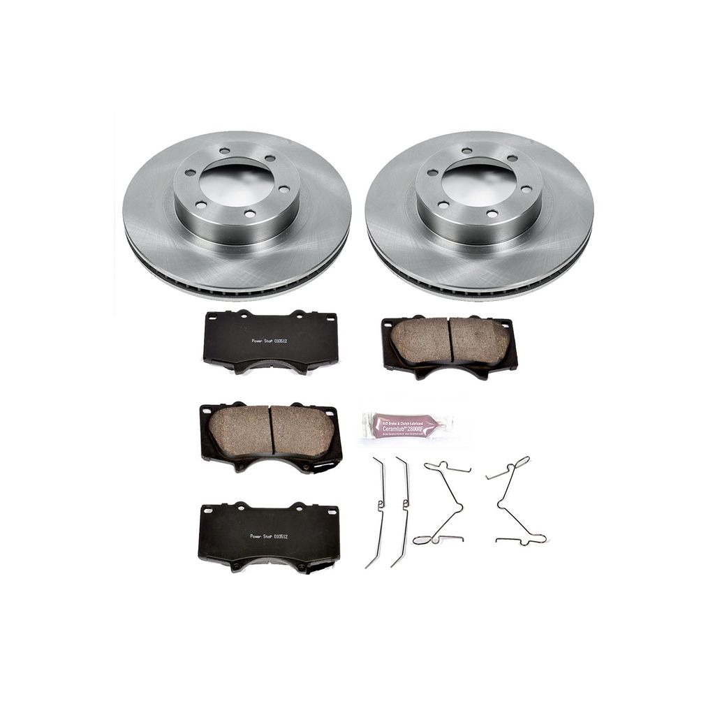PowerStop KOE2421 - OE Stock Replacement Brake Pad and Rotor Kit