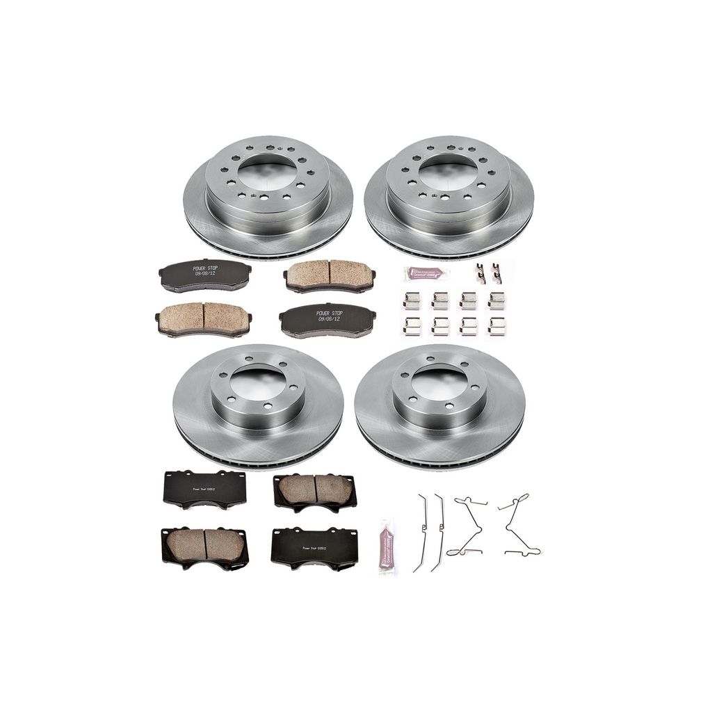 PowerStop KOE2422 - OE Stock Replacement Brake Pad and Rotor Kit