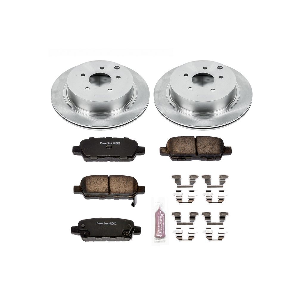 PowerStop KOE2427 - OE Stock Replacement Brake Pad and Rotor Kit