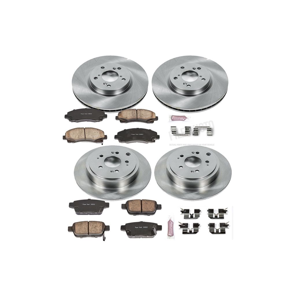 PowerStop KOE2430 - OE Stock Replacement Brake Pad and Rotor Kit