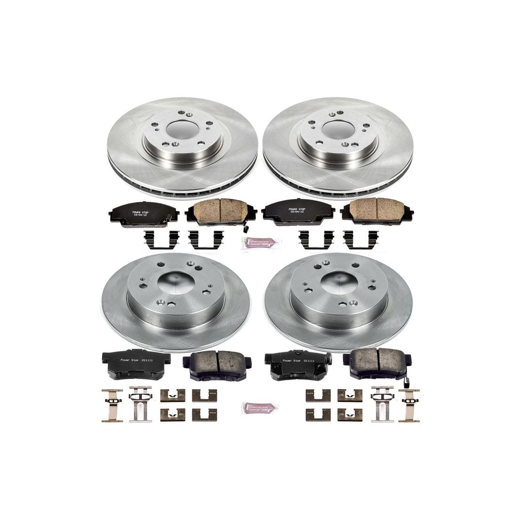 PowerStop KOE2440 - OE Stock Replacement Brake Pad and Rotor Kit