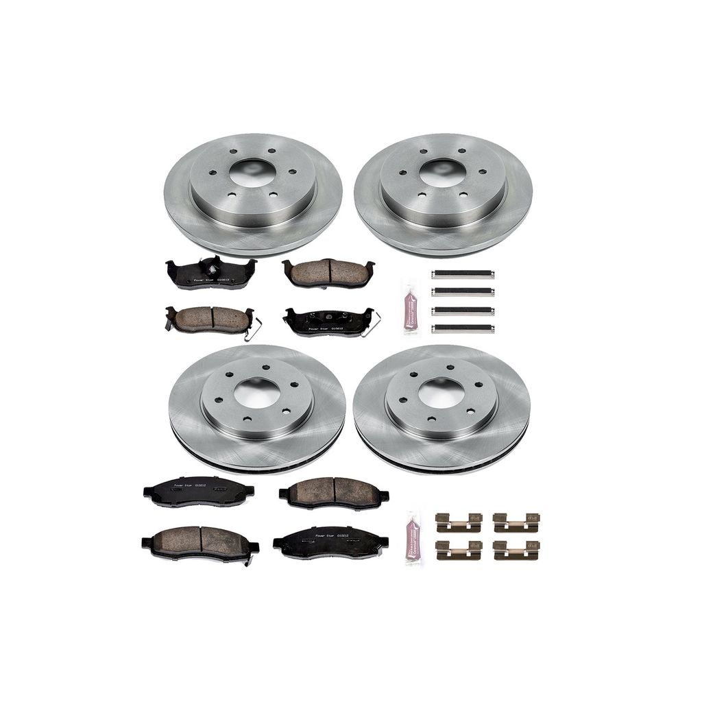 PowerStop KOE2443 - OE Stock Replacement Brake Pad and Rotor Kit