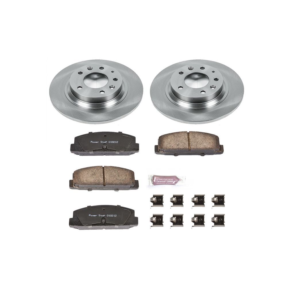 PowerStop KOE2452 - OE Stock Replacement Brake Pad and Rotor Kit