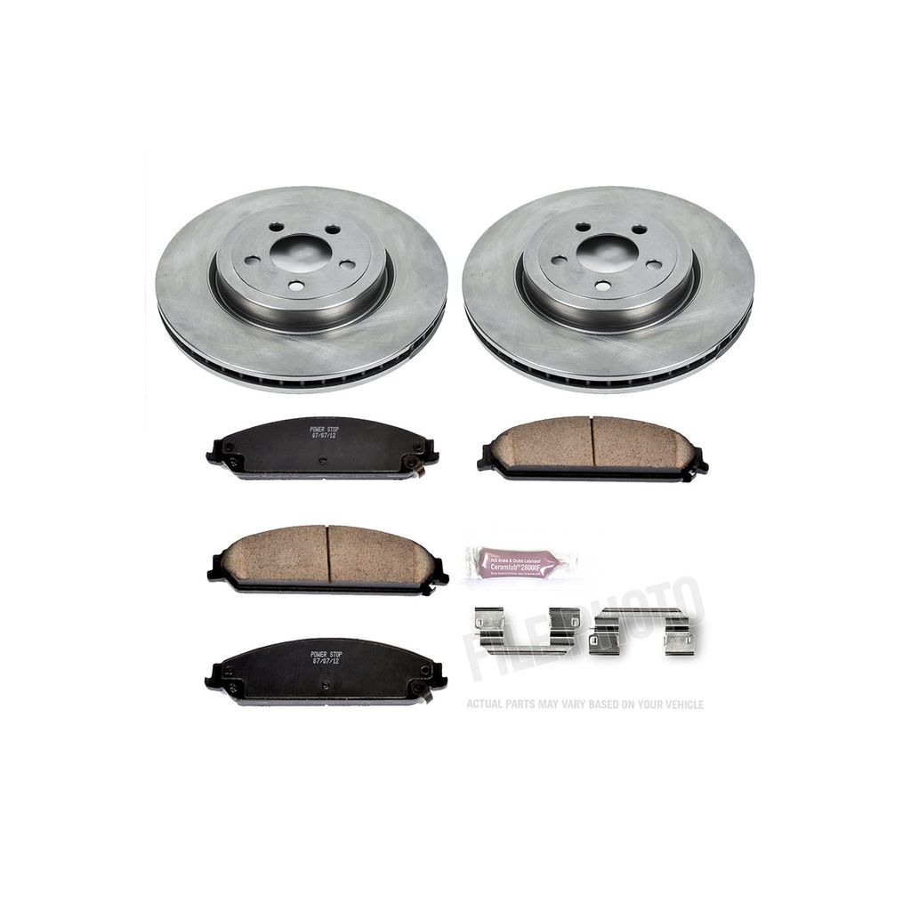 OE Stock Replacement Brake Pad and Rotor Kit