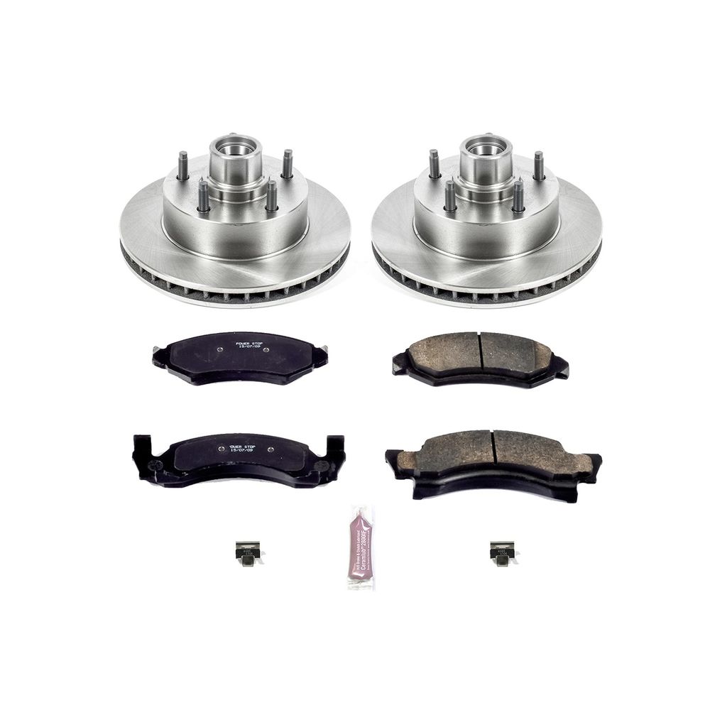 PowerStop KOE2578 - OE Stock Replacement Brake Pad and Rotor Kit