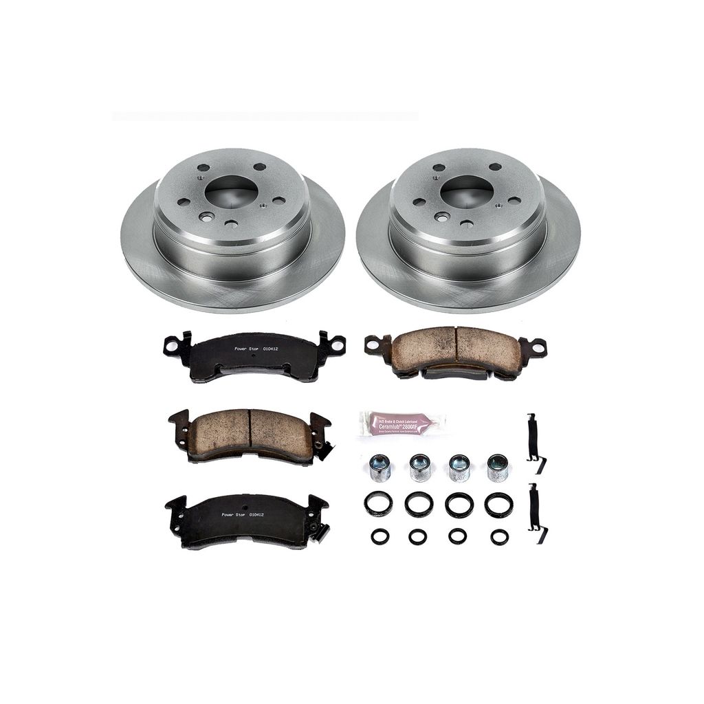 PowerStop KOE2579 - OE Stock Replacement Brake Pad and Rotor Kit