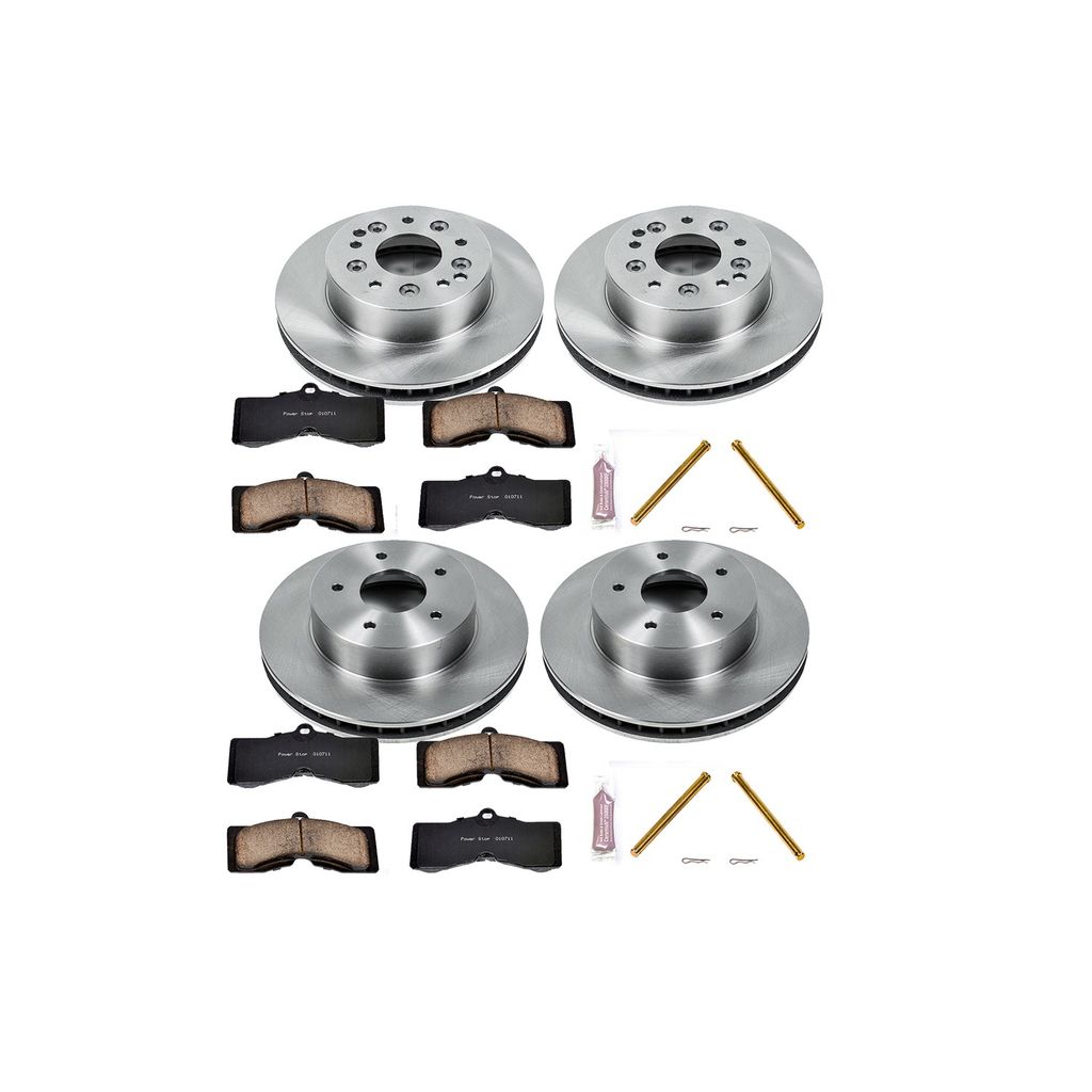 PowerStop KOE2597 - OE Stock Replacement Brake Pad and Rotor Kit