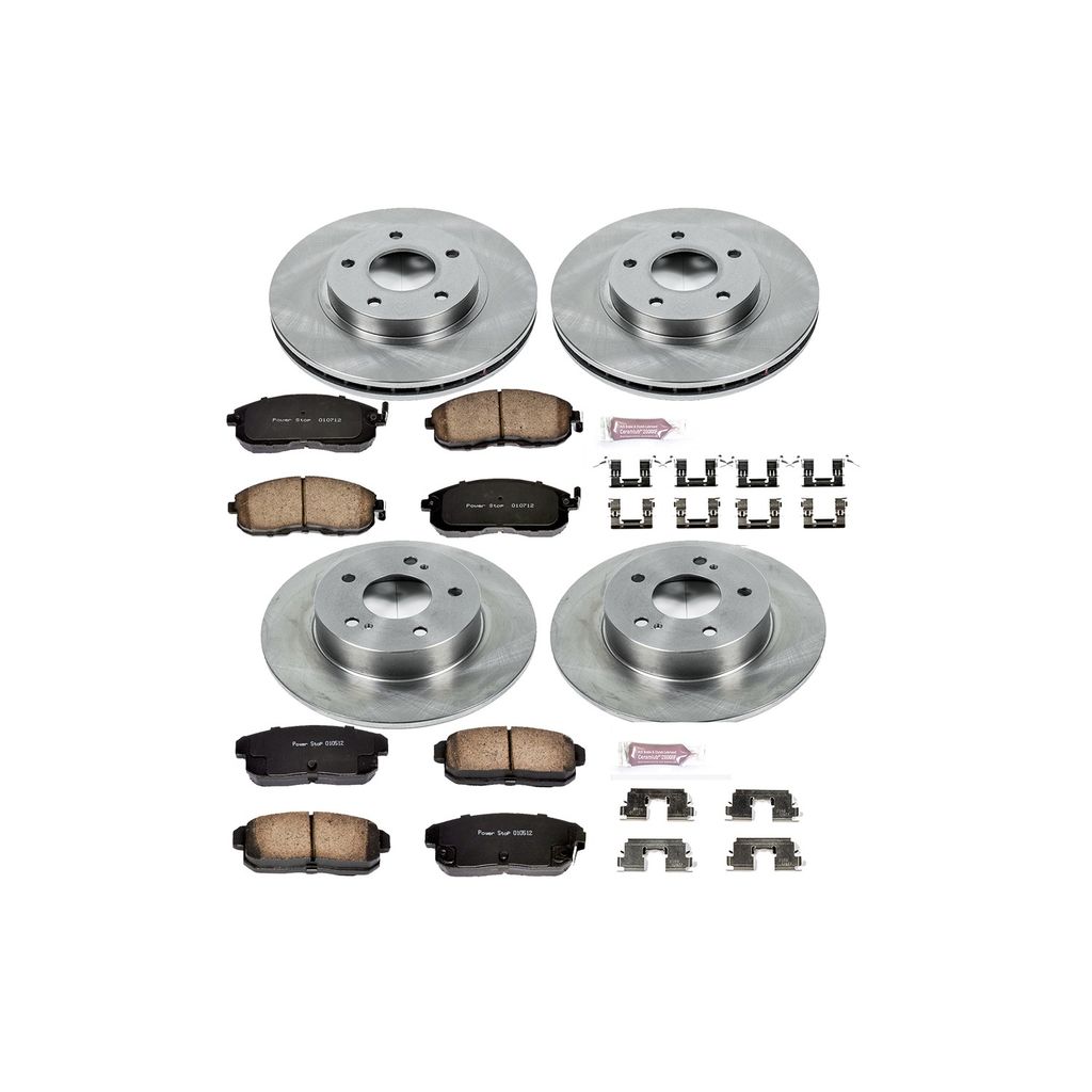 PowerStop KOE2705 - OE Stock Replacement Brake Pad and Rotor Kit