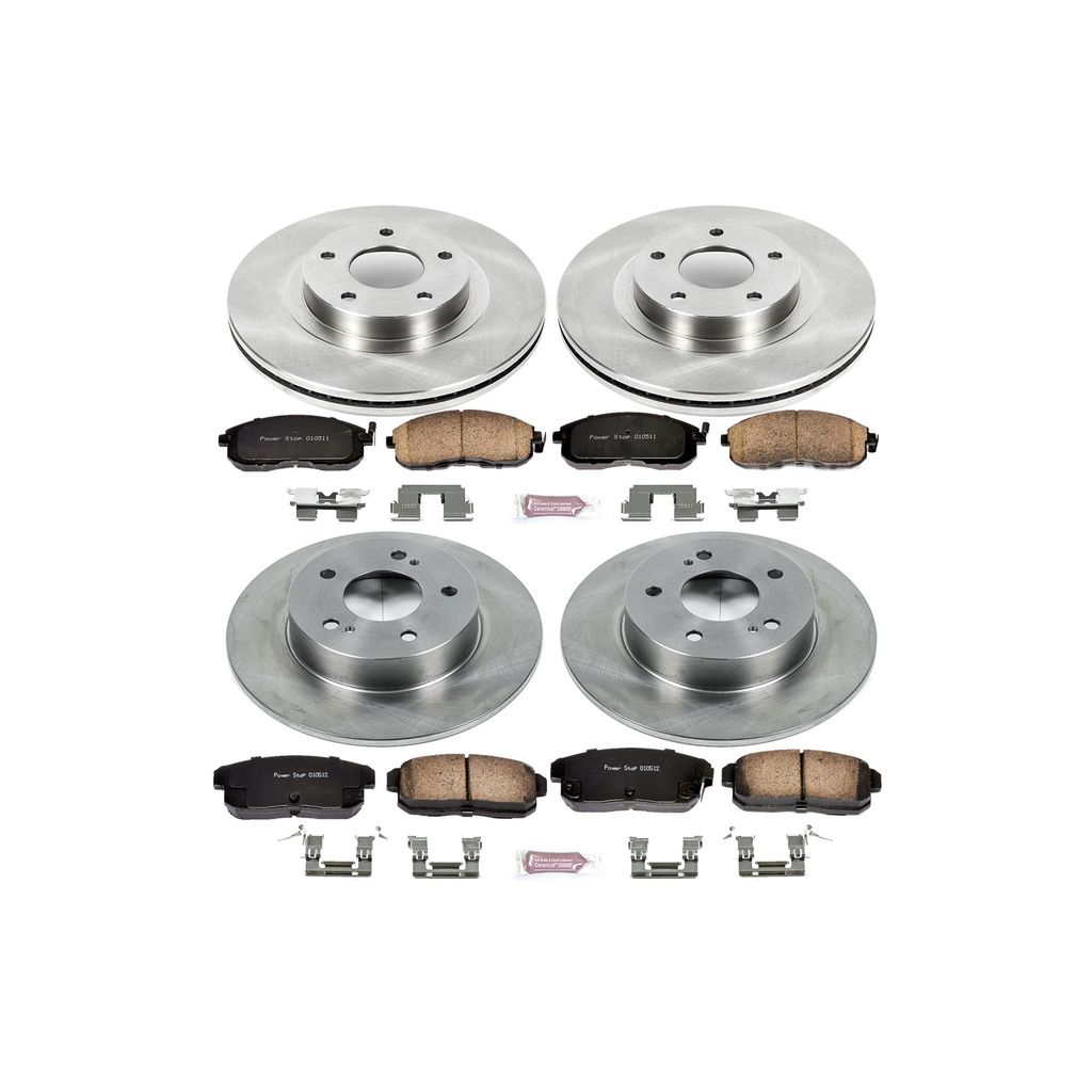 PowerStop KOE2706 - OE Stock Replacement Brake Pad and Rotor Kit