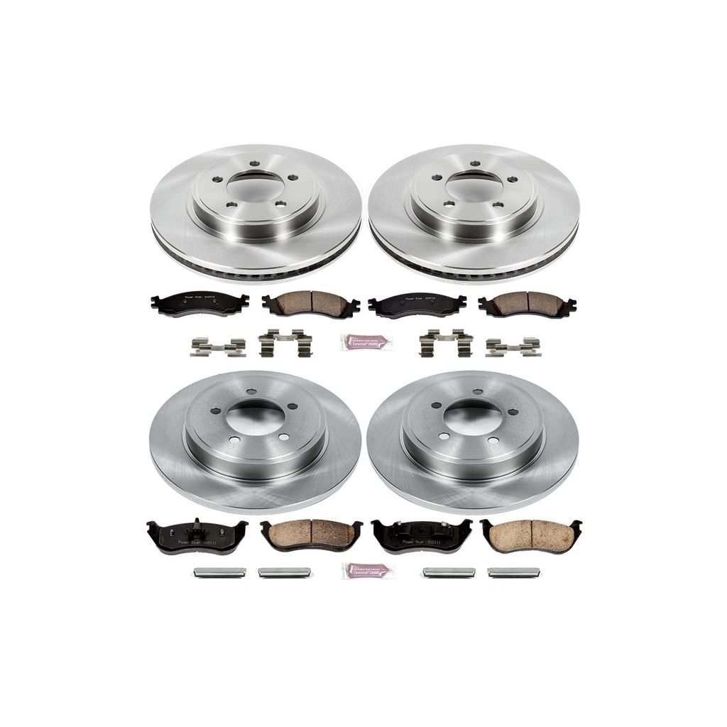 PowerStop KOE2721 - OE Stock Replacement Brake Pad and Rotor Kit