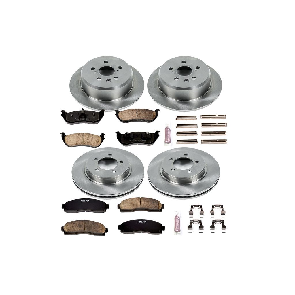 PowerStop KOE2722 - OE Stock Replacement Brake Pad and Rotor Kit