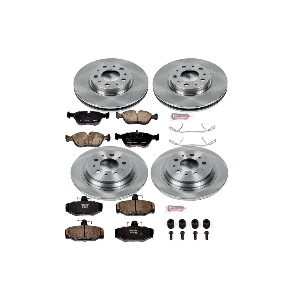 PowerStop KOE2736 - OE Stock Replacement Brake Pad and Rotor Kit