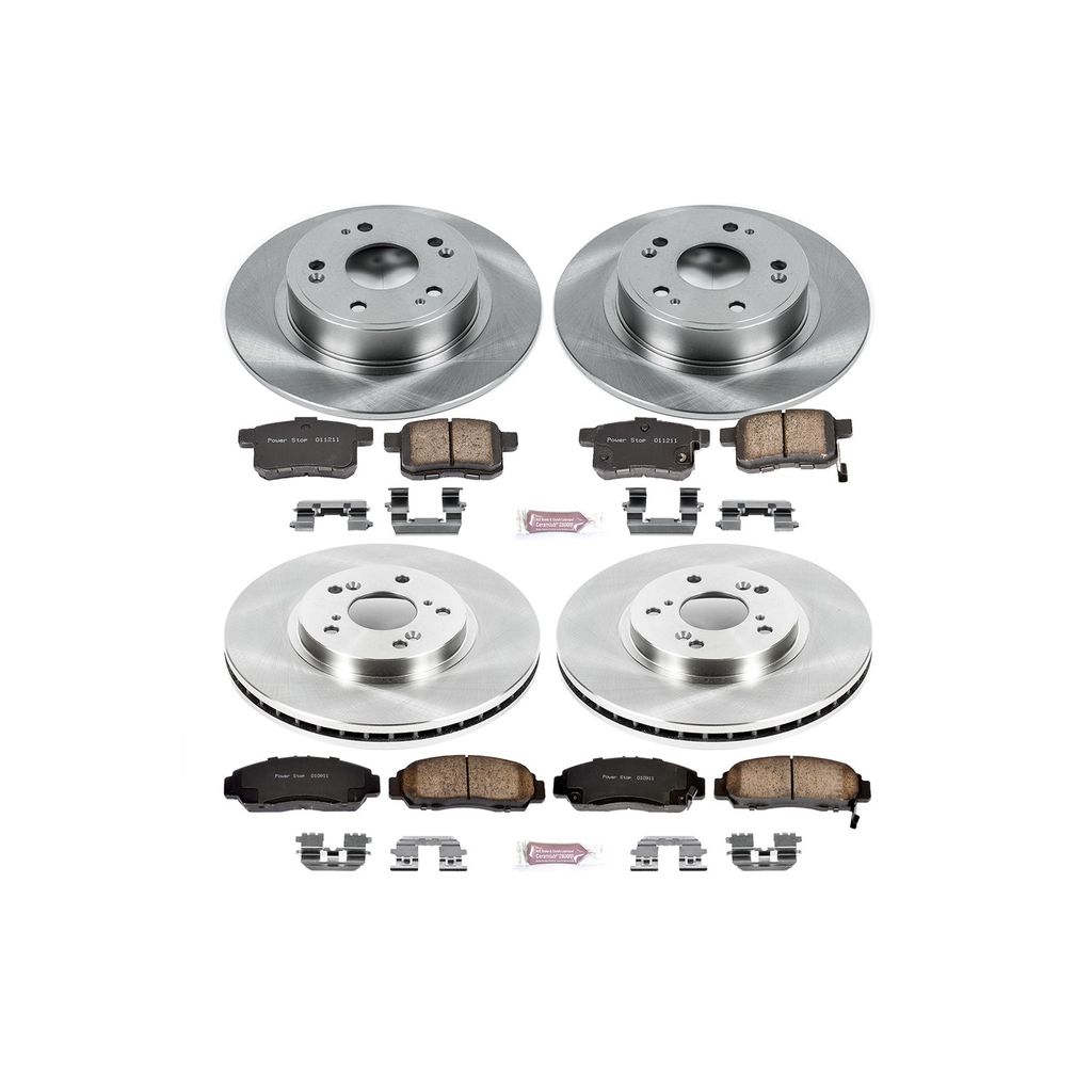 PowerStop KOE2742 - OE Stock Replacement Brake Pad and Rotor Kit
