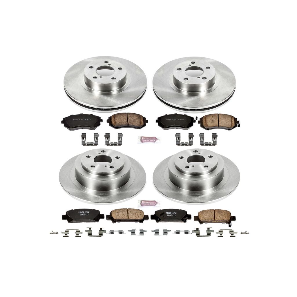 PowerStop KOE2750 - OE Stock Replacement Brake Pad and Rotor Kit
